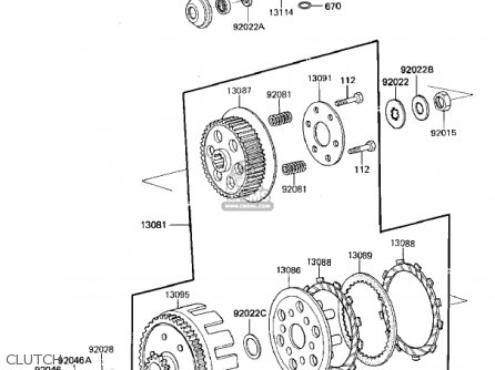 CLUTCH - KX125-D1 KX125 1985 USA CANADA