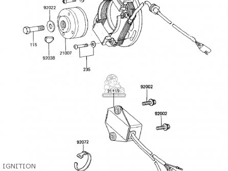 IGNITION - KX125-D1 KX125 1985 USA CANADA