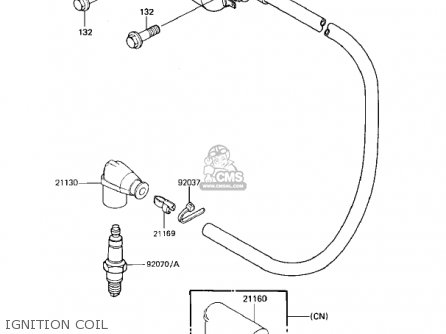 IGNITION COIL - KX125-D1 KX125 1985 USA CANADA