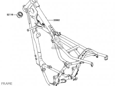 FRAME - KX125-D1 KX125 1985 USA CANADA