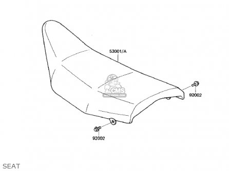 SEAT - KX125-D1 KX125 1985 USA CANADA