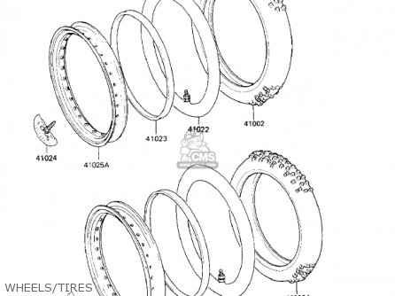 WHEELS/TIRES - KX125-E1 KX125 1986 USA CANADA