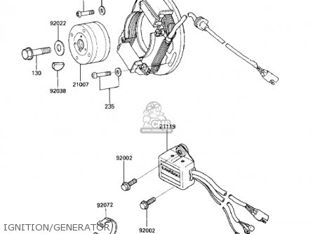 IGNITION/GENERATOR - KX125-E1 KX125 1986 USA CANADA