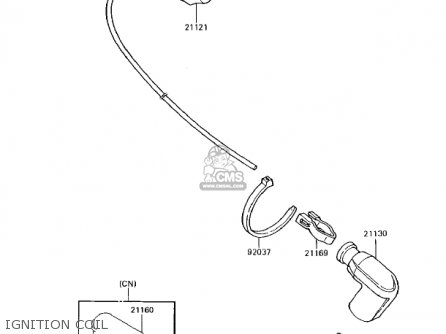IGNITION COIL - KX125-E1 KX125 1986 USA CANADA