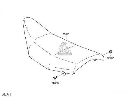 SEAT - KX125-E1 KX125 1986 USA CANADA