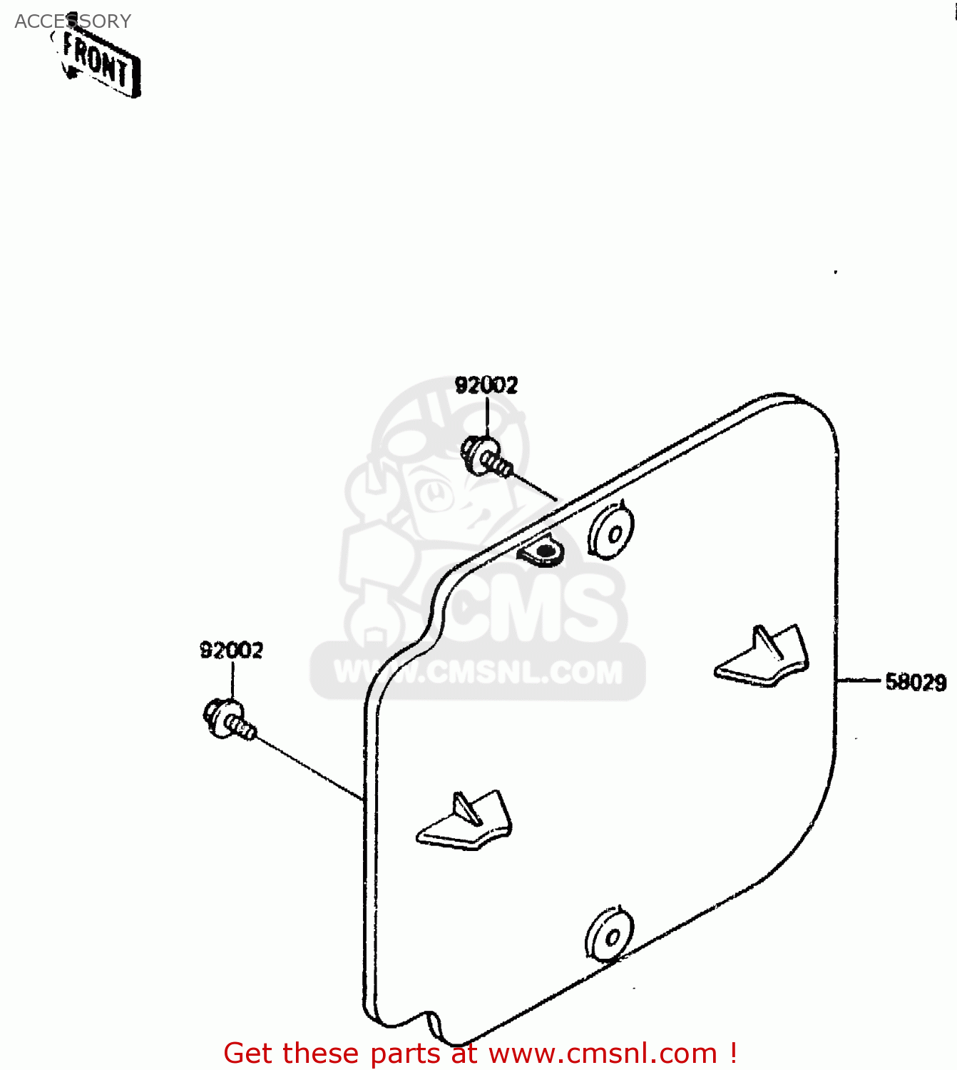ACCESSORY KX125-E2 1987 EUROPE UK AL