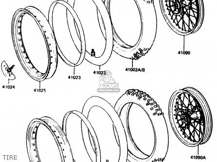 TIRE - KX125-E2 1987 EUROPE UK AL
