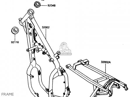 FRAME - KX125-E2 1987 EUROPE UK AL