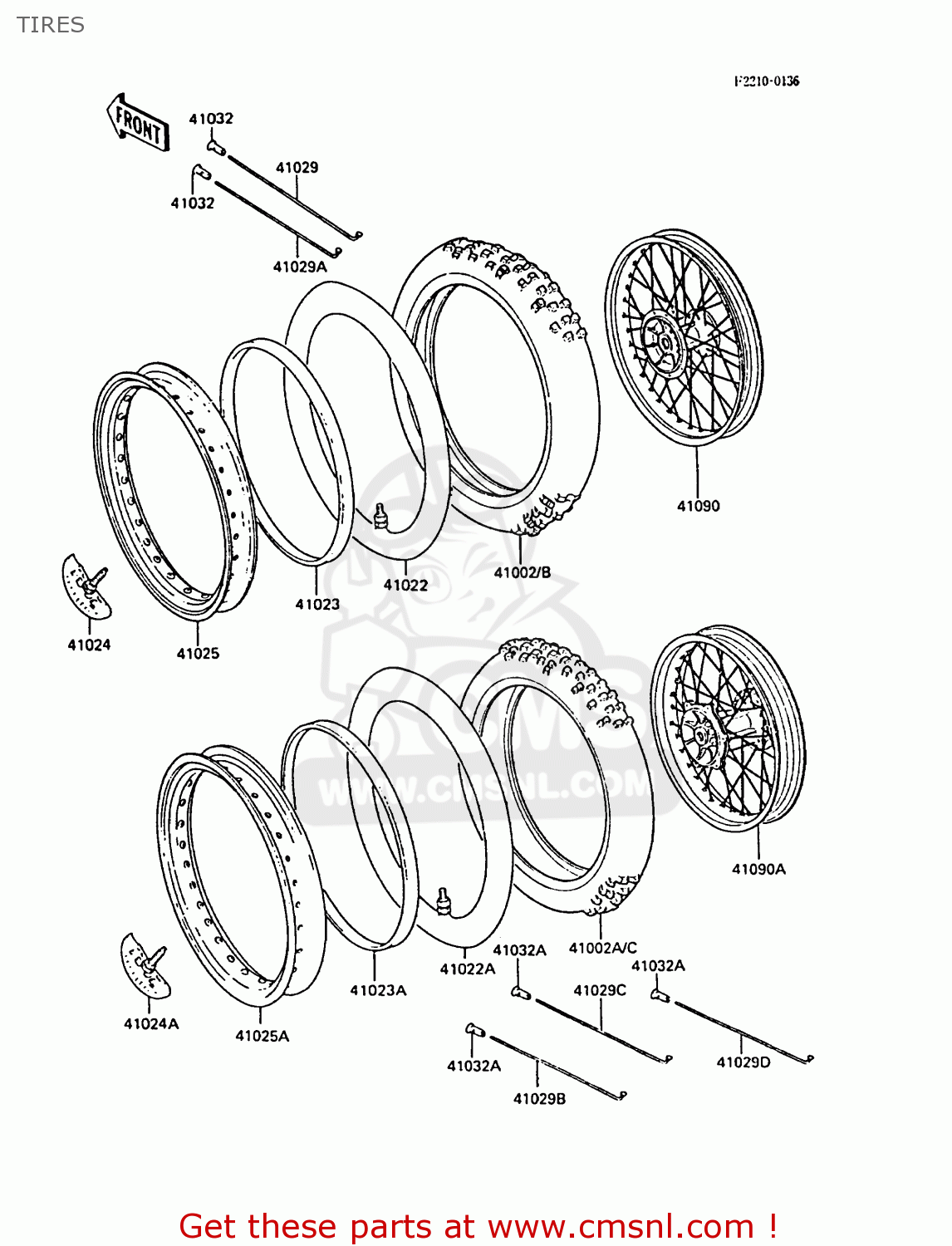 TIRES KX125-F1 1988 EUROPE UK AL