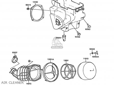 AIR CLEANER - KX125-F1 1988 EUROPE UK AL