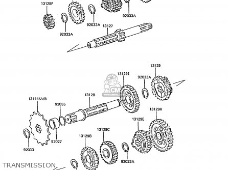 TRANSMISSION - KX125-F1 1988 EUROPE UK AL