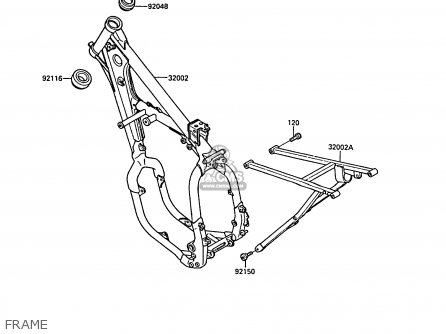 FRAME - KX125-F1 1988 EUROPE UK AL
