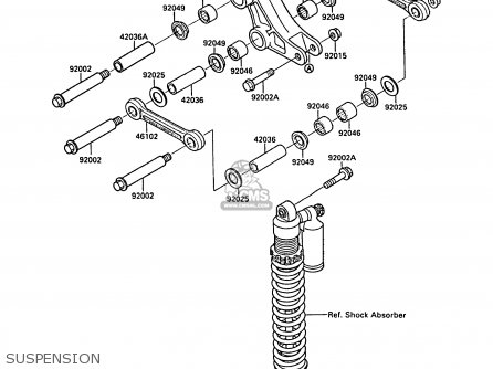 SUSPENSION - KX125-F1 1988 EUROPE UK AL