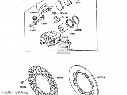 FRONT BRAKE - KX125-F1 1988 EUROPE UK AL