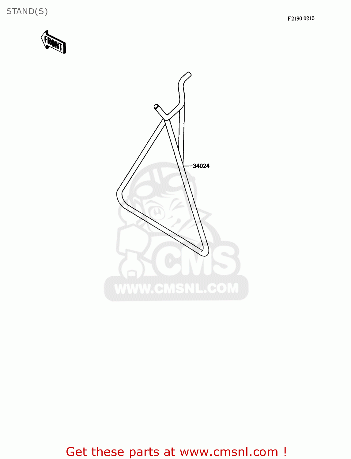 STAND(S) KX125-F1 1988 USA CANADA