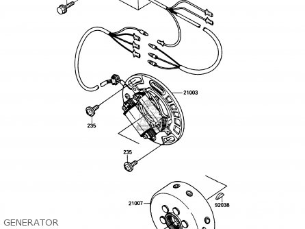 GENERATOR - KX125-F1 1988 USA CANADA