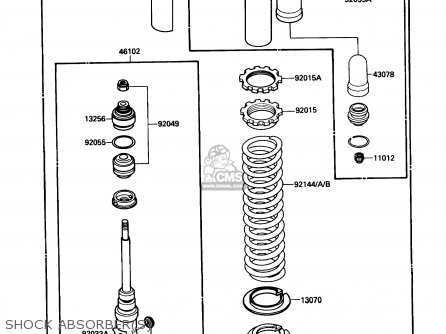 SHOCK ABSORBER(S) - KX125-F1 1988 USA CANADA