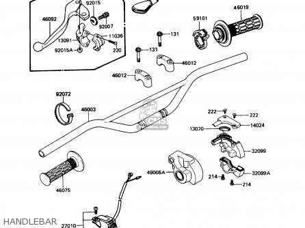 HANDLEBAR - KX125-F1 1988 USA CANADA