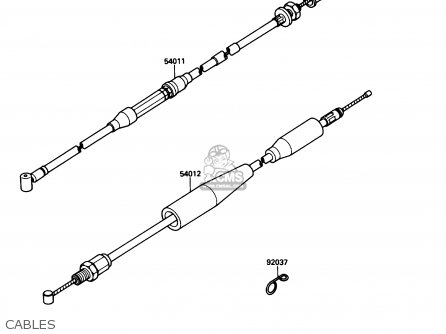 CABLES - KX125-F1 1988 USA CANADA