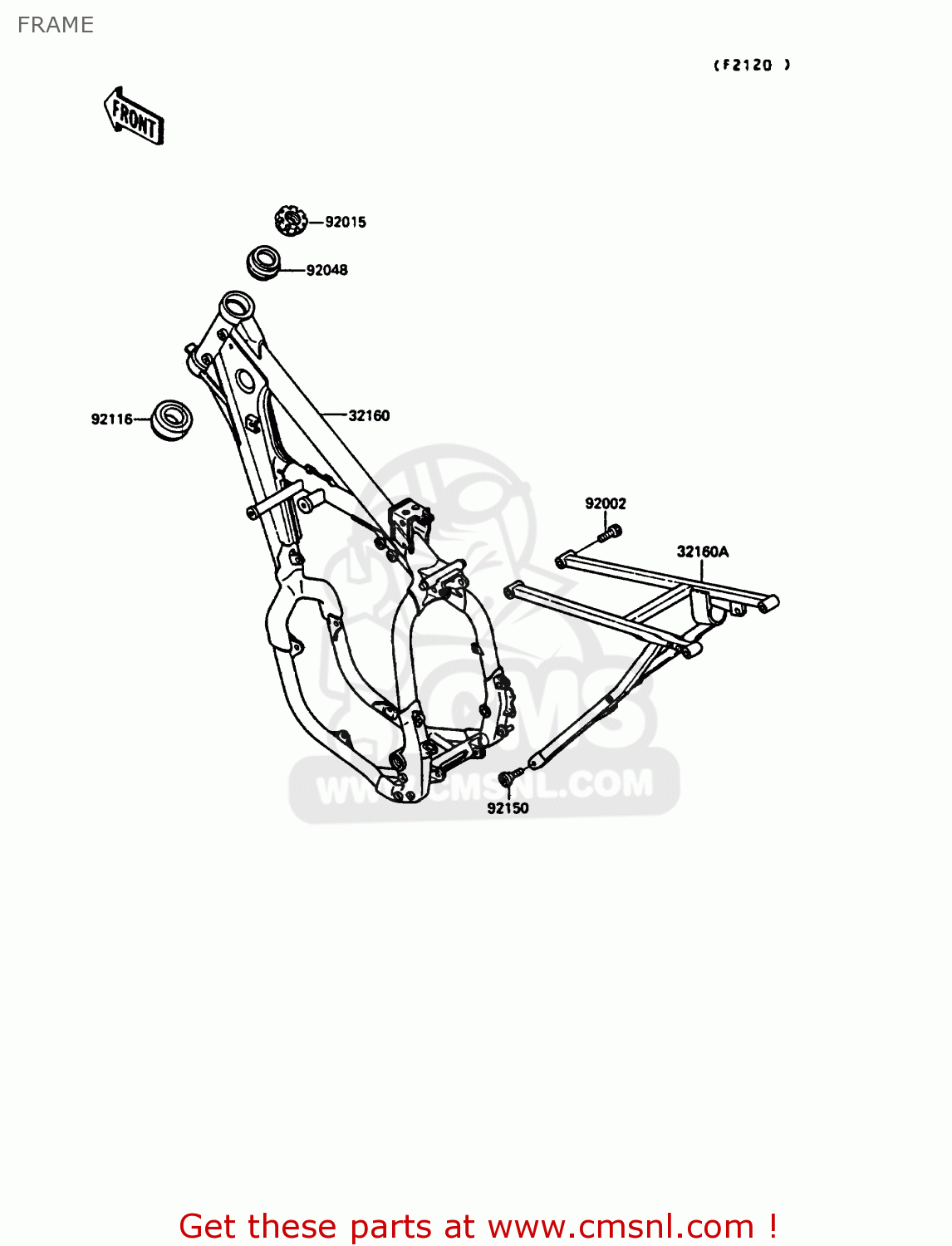 FRAME KX125-G1 1989 EUROPE UK AL