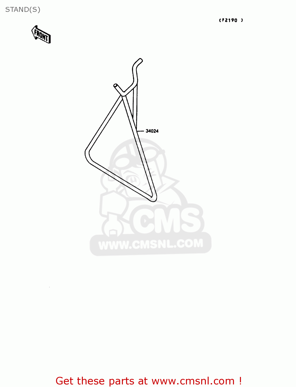 STAND(S) KX125-G1 1989 EUROPE UK AL