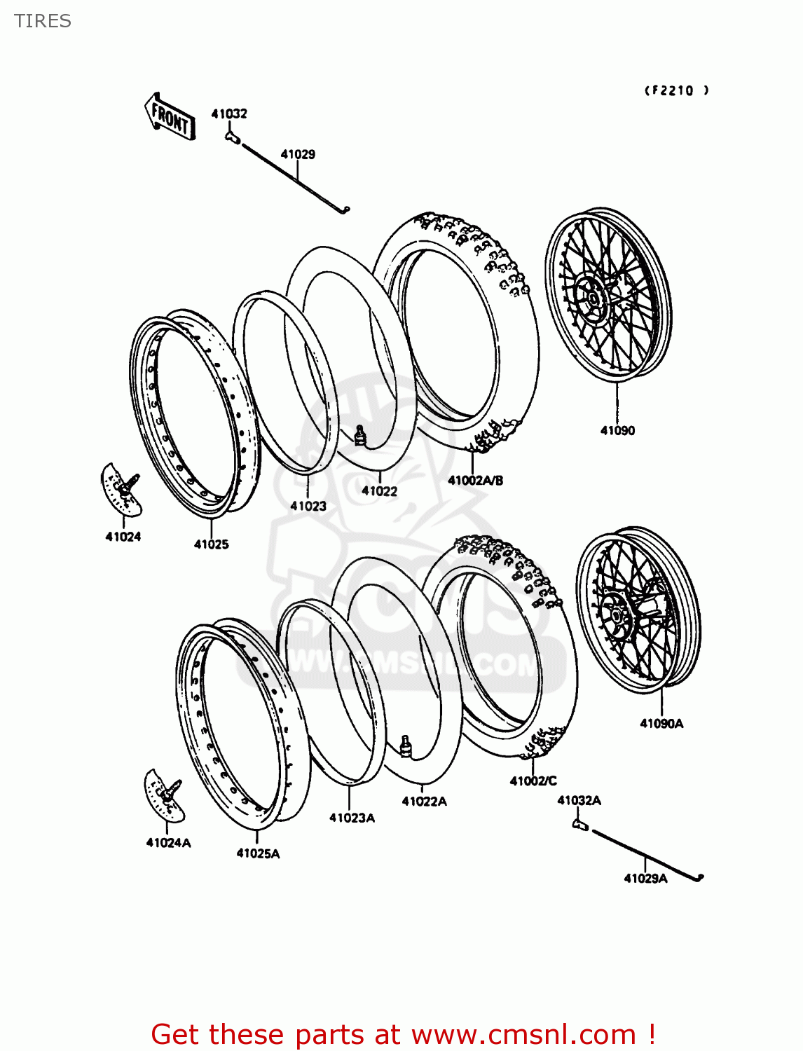 TIRES KX125-G1 1989 EUROPE UK AL
