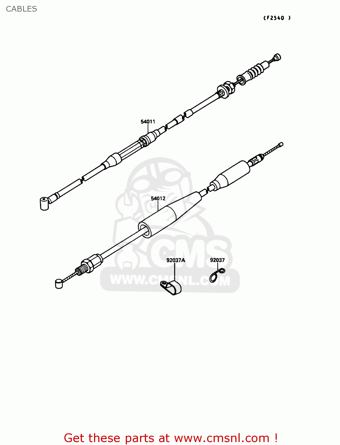 CABLES KX125-G1 1989 EUROPE UK AL