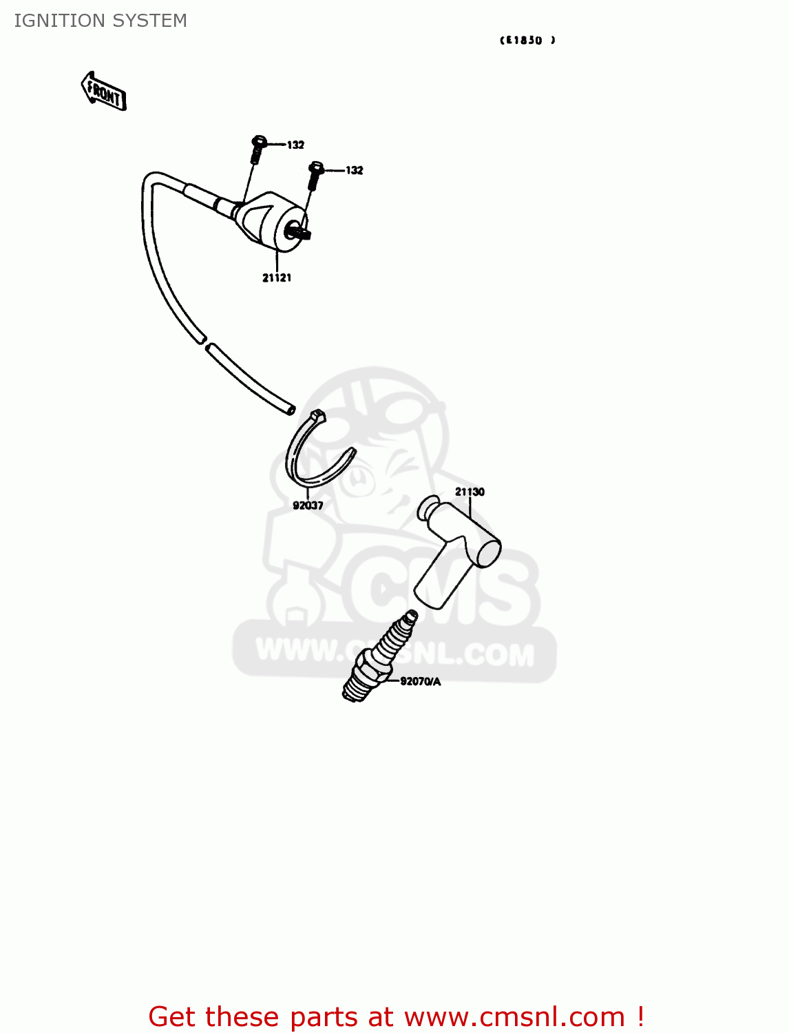 IGNITION SYSTEM KX125-G1 1989 USA CANADA