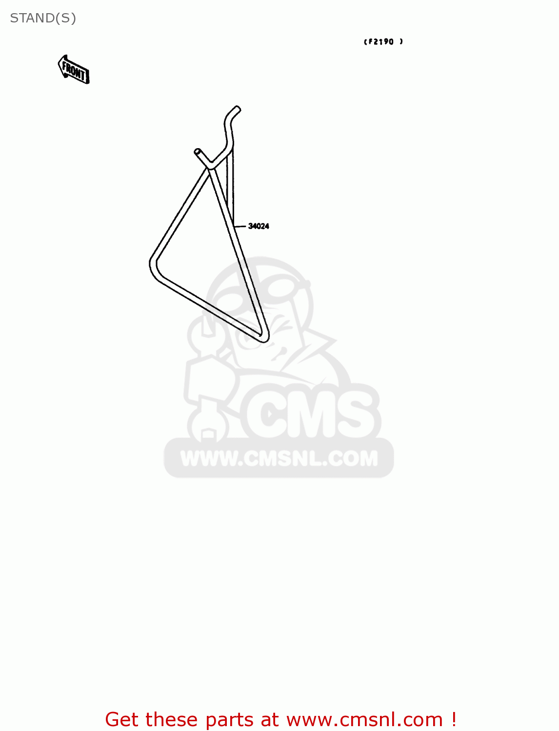 STAND(S) KX125-G1 1989 USA CANADA