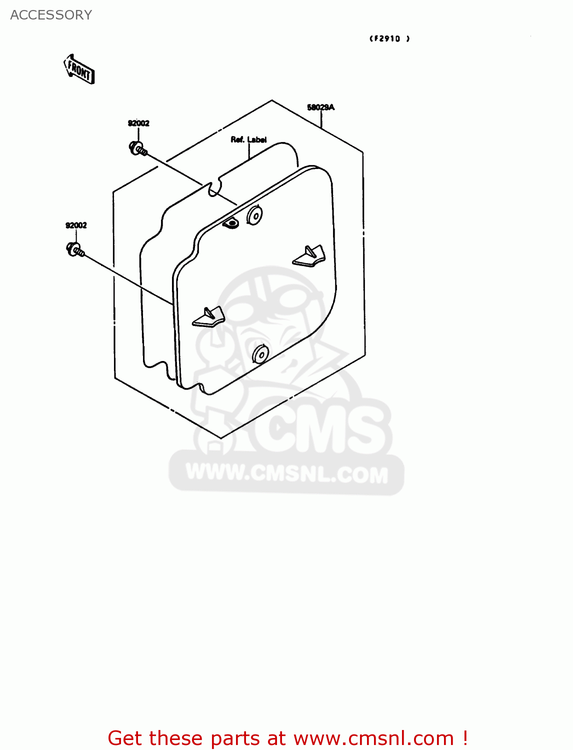 ACCESSORY KX125-G1 1989 USA CANADA