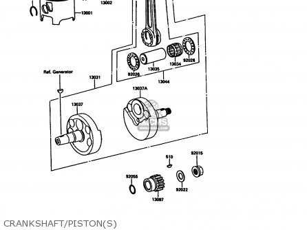 CRANKSHAFT/PISTON(S) - KX125-G1 1989 USA CANADA