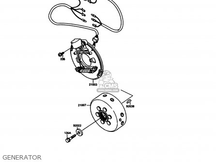 GENERATOR - KX125-G1 1989 USA CANADA