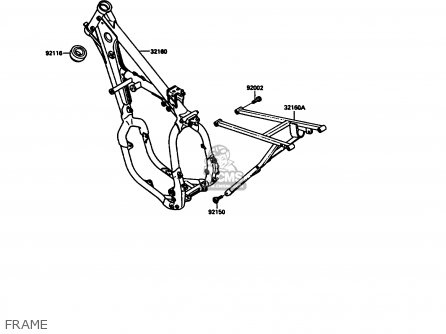 FRAME - KX125-G1 1989 USA CANADA