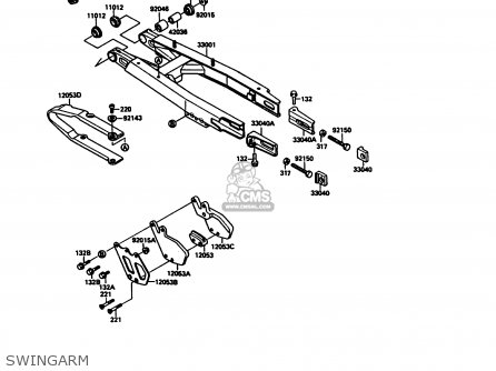 SWINGARM - KX125-G1 1989 USA CANADA