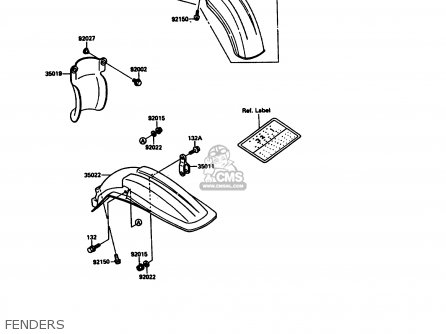 FENDERS - KX125-G1 1989 USA CANADA