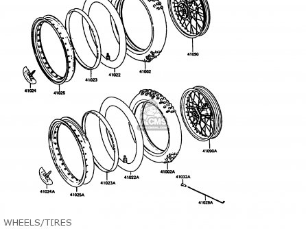 WHEELS/TIRES - KX125-G1 1989 USA CANADA