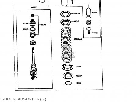 SHOCK ABSORBER(S) - KX125-G1 1989 USA CANADA