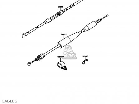 CABLES - KX125-G1 1989 USA CANADA