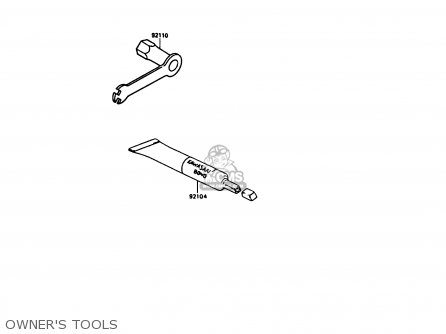 OWNER'S TOOLS - KX125-G1 1989 USA CANADA