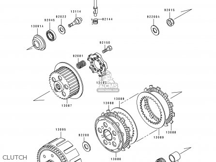 CLUTCH - KX125-H1 1990 EUROPE UK AL AS