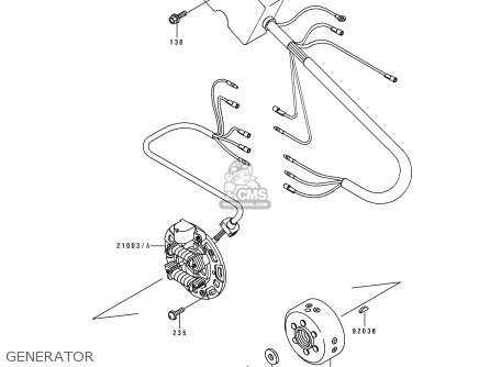 GENERATOR - KX125-H1 1990 EUROPE UK AL AS