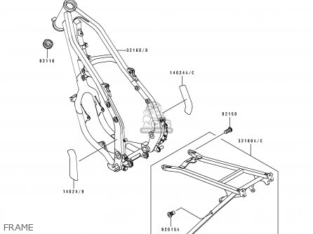 FRAME - KX125-H1 1990 EUROPE UK AL AS