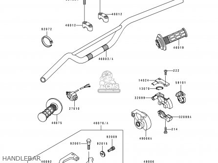 HANDLEBAR - KX125-H1 1990 EUROPE UK AL AS