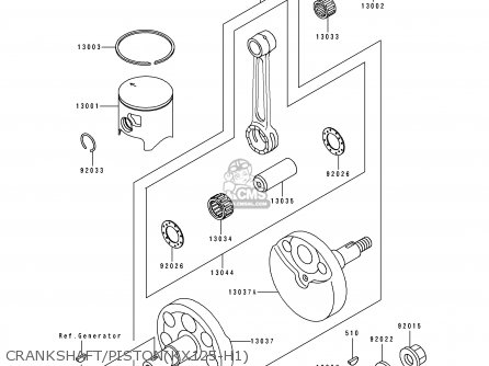 CRANKSHAFT/PISTON(KX125-H1) - KX125-H1 1990 USA CANADA
