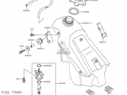 FUEL TANK - KX125-H1 1990 USA CANADA