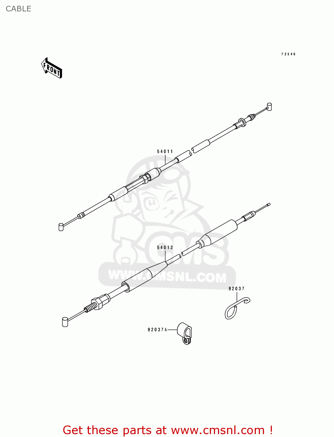 CABLE KX125-H2 1991 EUROPE UK AL AS