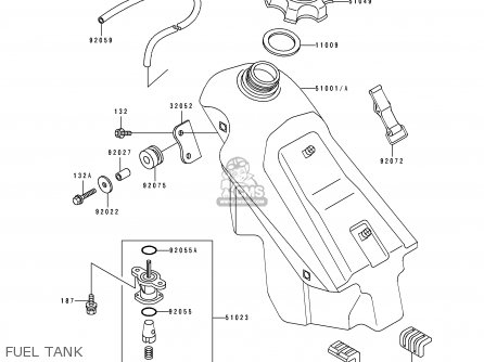 Kawasaki KX125-H2 1991 USA CANADA parts lists and schematics