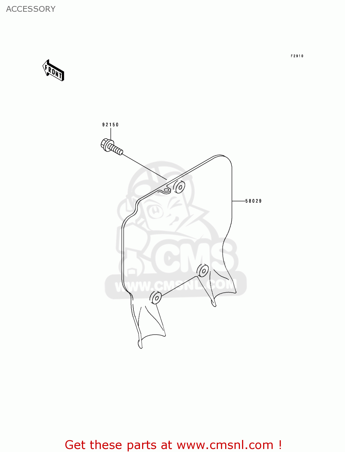 ACCESSORY KX125-J1 1992 EUROPE AS