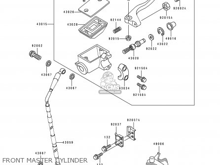 FRONT MASTER CYLINDER - KX125-J1 1992 EUROPE AS
