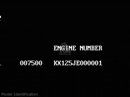 Model Identification - KX125-J1 1992 EUROPE AS